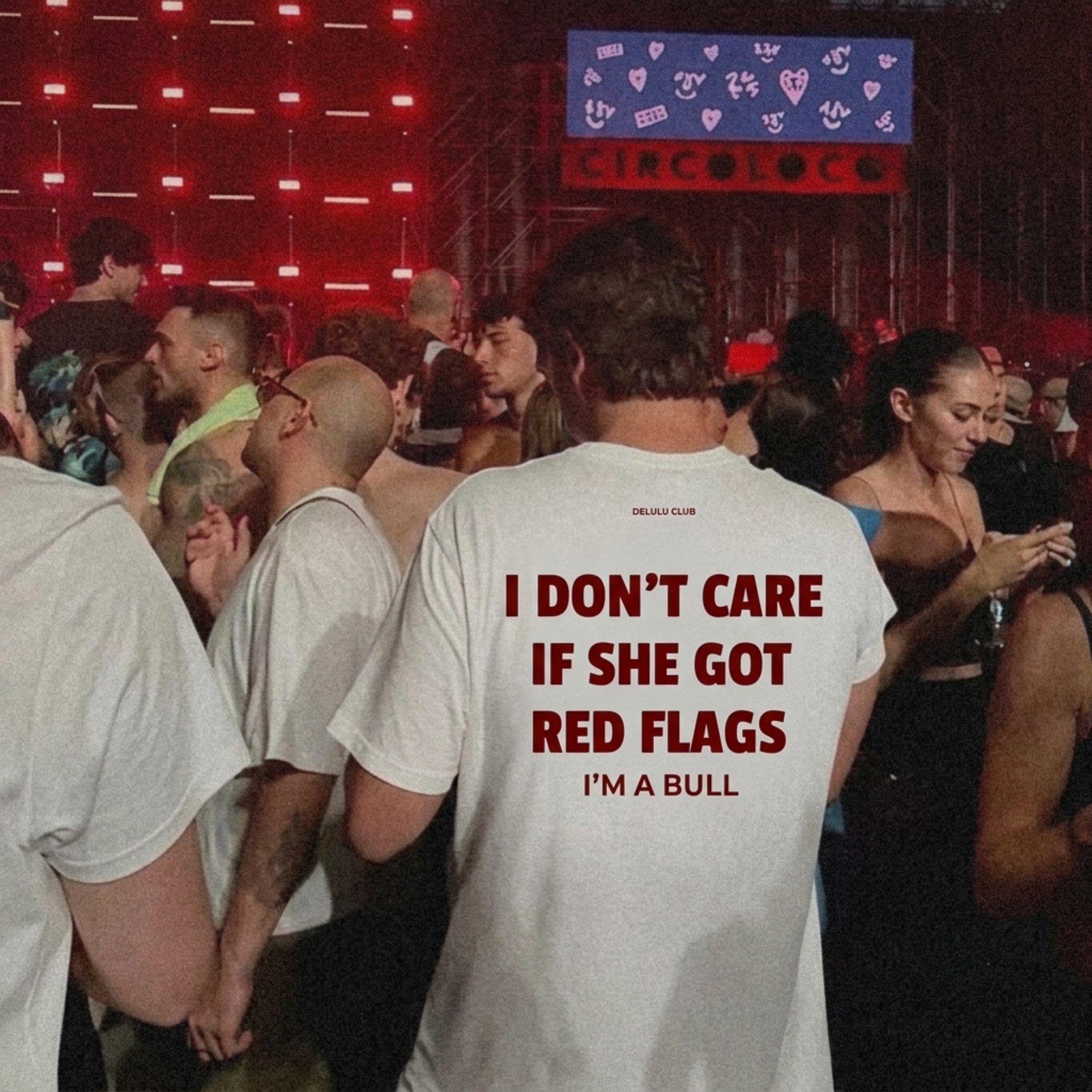 Red Flag Bull T-Shirt — Oversized & Regular Fit