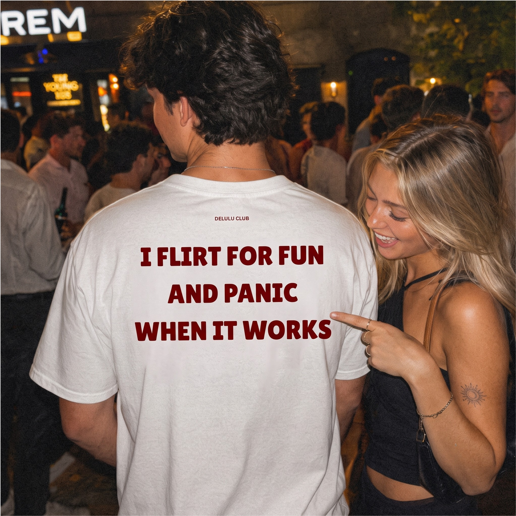 Flirt For Fun T-Shirt — Oversized & Regular Fit